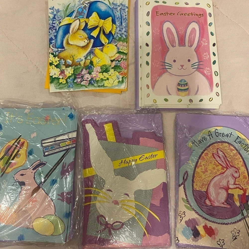 Easter Parade Easter Cards Lot of 5 (DN)